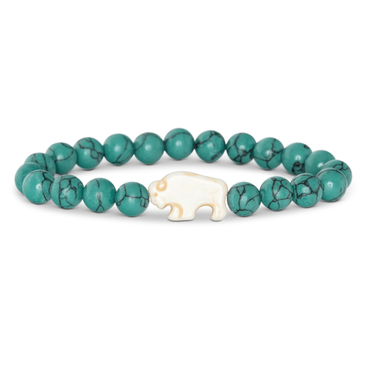 Animal Tracking Bracelet - Bison - Turquoise