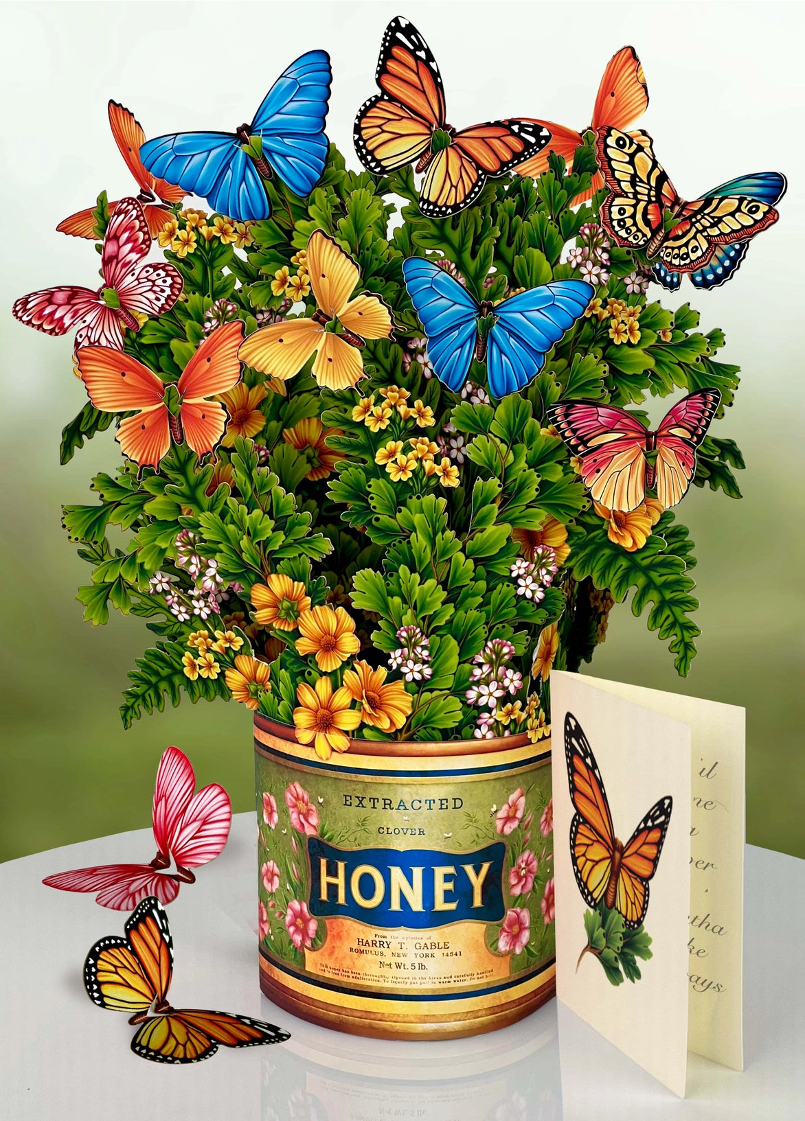 Paper Bouquet - Butterflies & Buttercups - 12"