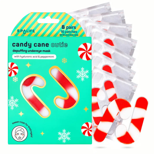 Undereye Masks - Brightening - Candy Cane - 8 Set