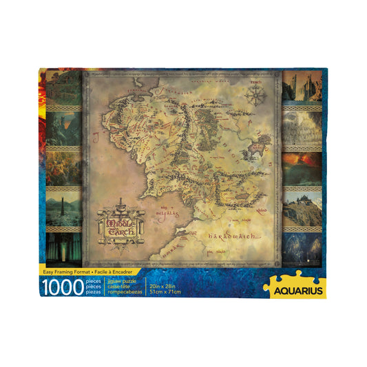 Puzzle - Lord of the Rings Map - 1000 Piece