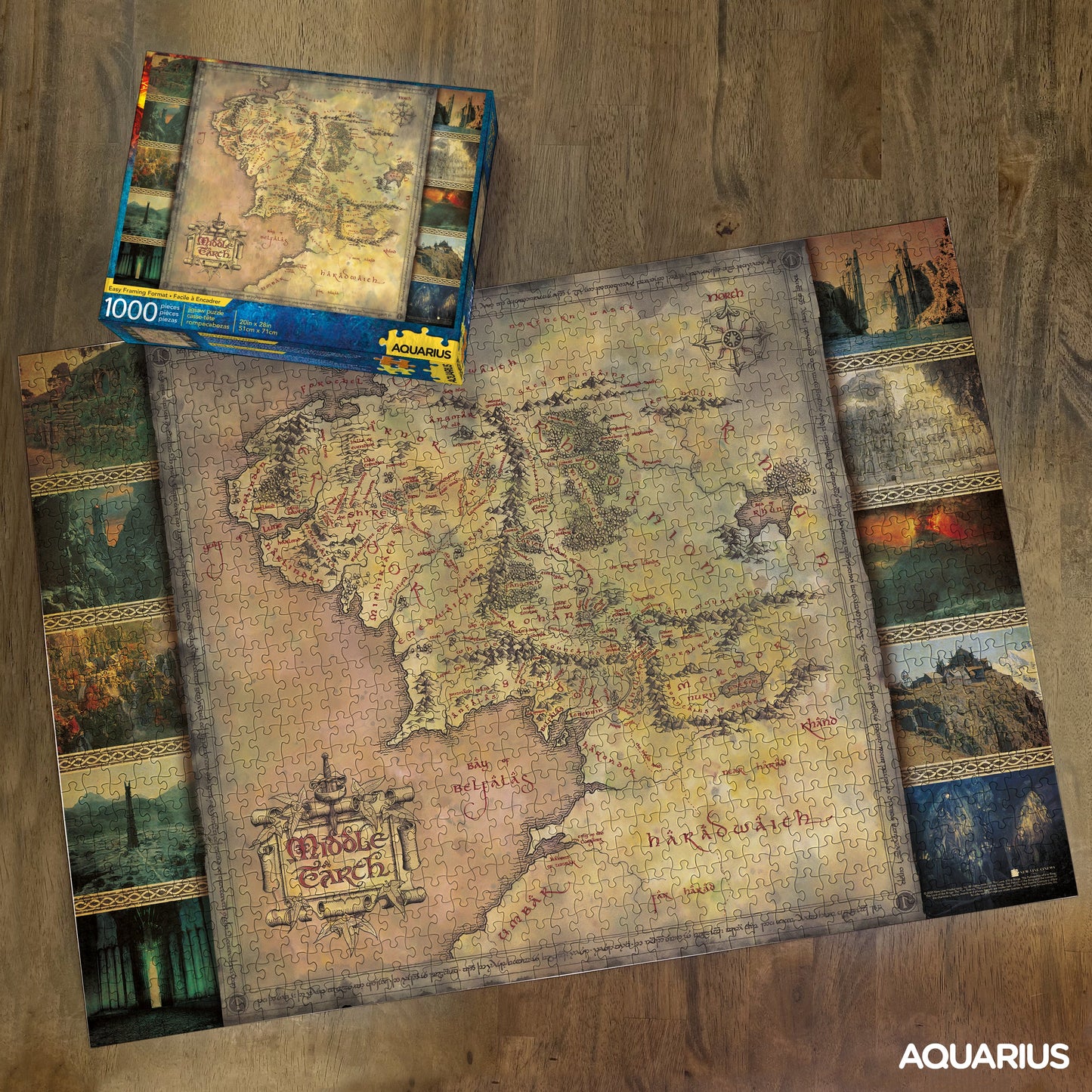 Puzzle - Lord of the Rings Map - 1000 Piece