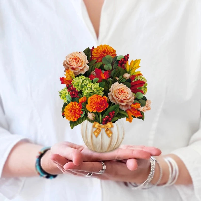 Mini Paper Bouquet - Pumpkin Spice - 6"