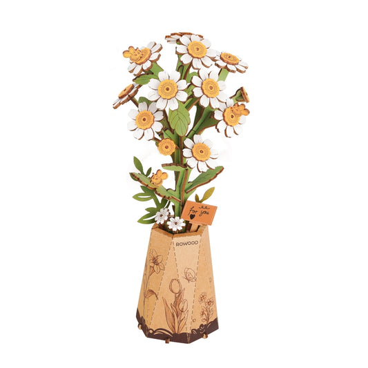 3D Wooden Puzzle - Flower - Chamomile