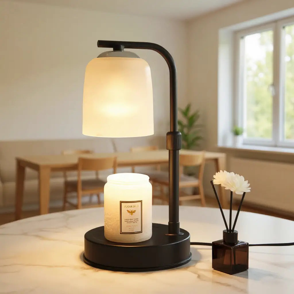 Candle Warmer - Frosted - Black