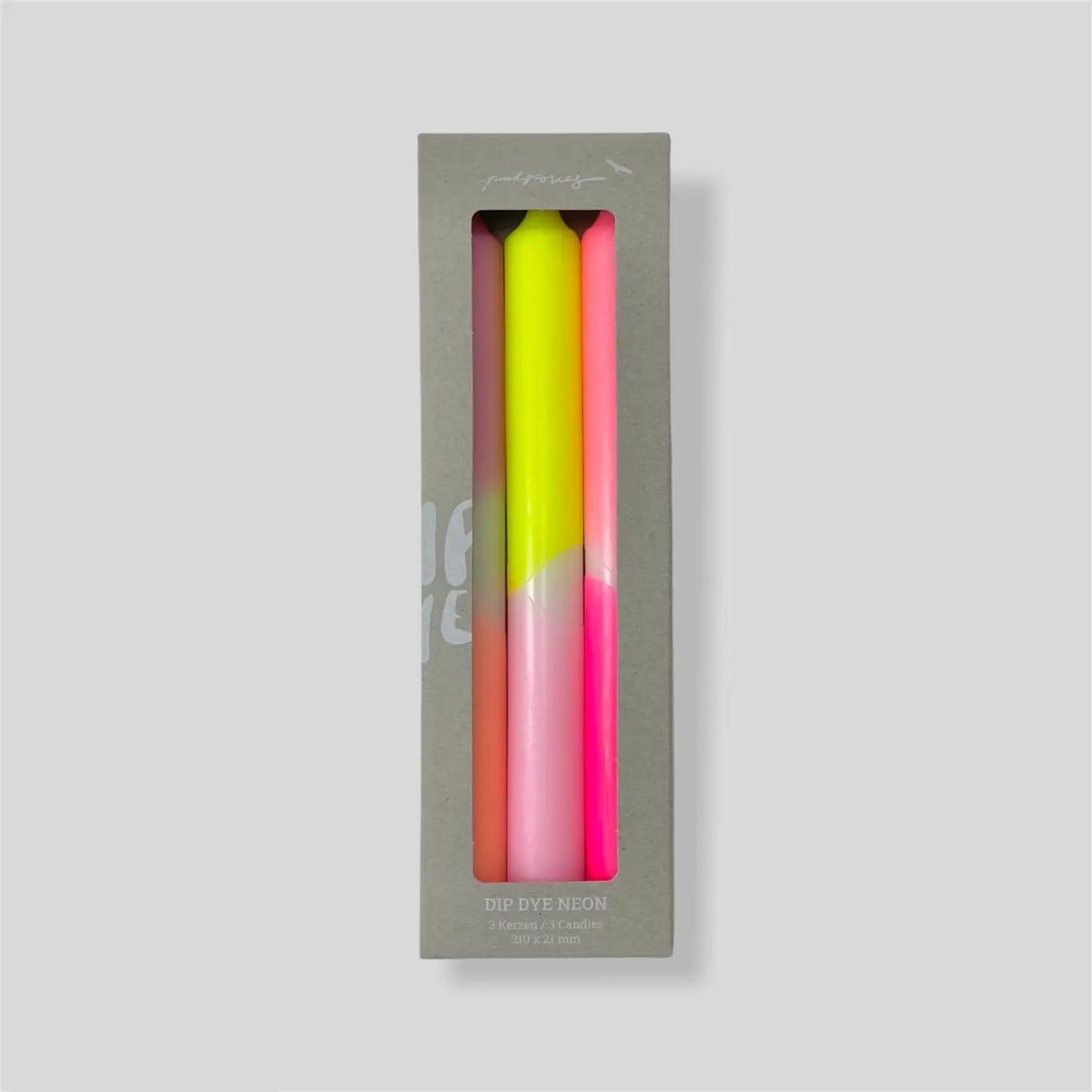 Candle Set - Dip Dye Neon - Summer Breeze