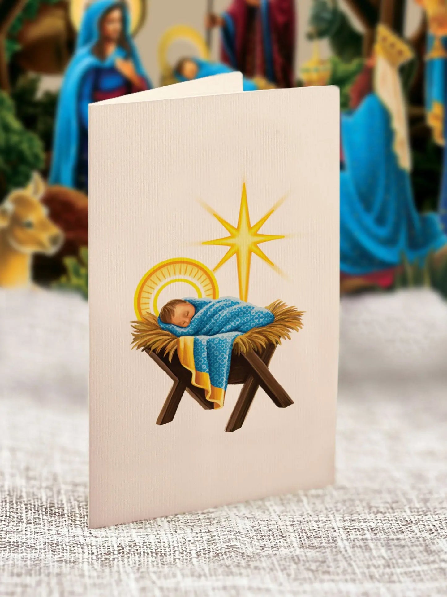 Paper Bouquet - Starlit Nativity - 15"