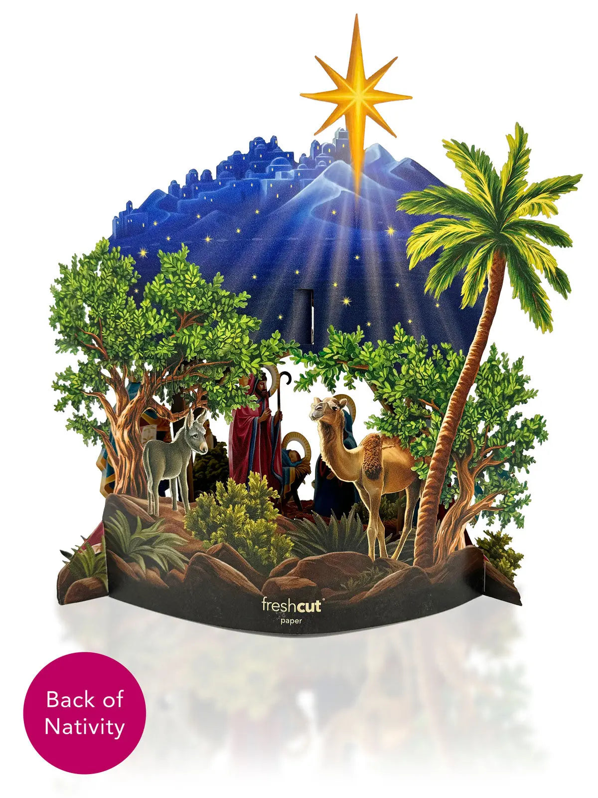 Paper Bouquet - Starlit Nativity - 15"