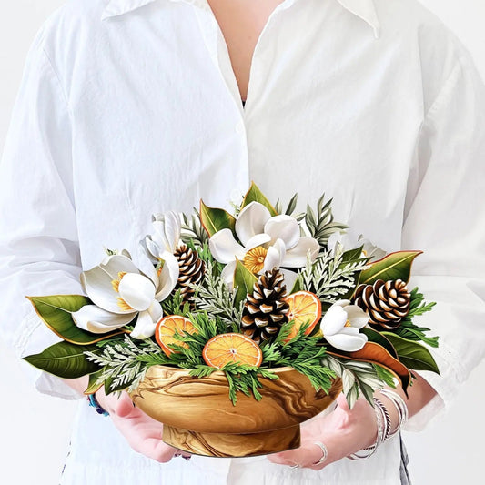 Paper Bouquet - Winter Magnolia - 14"