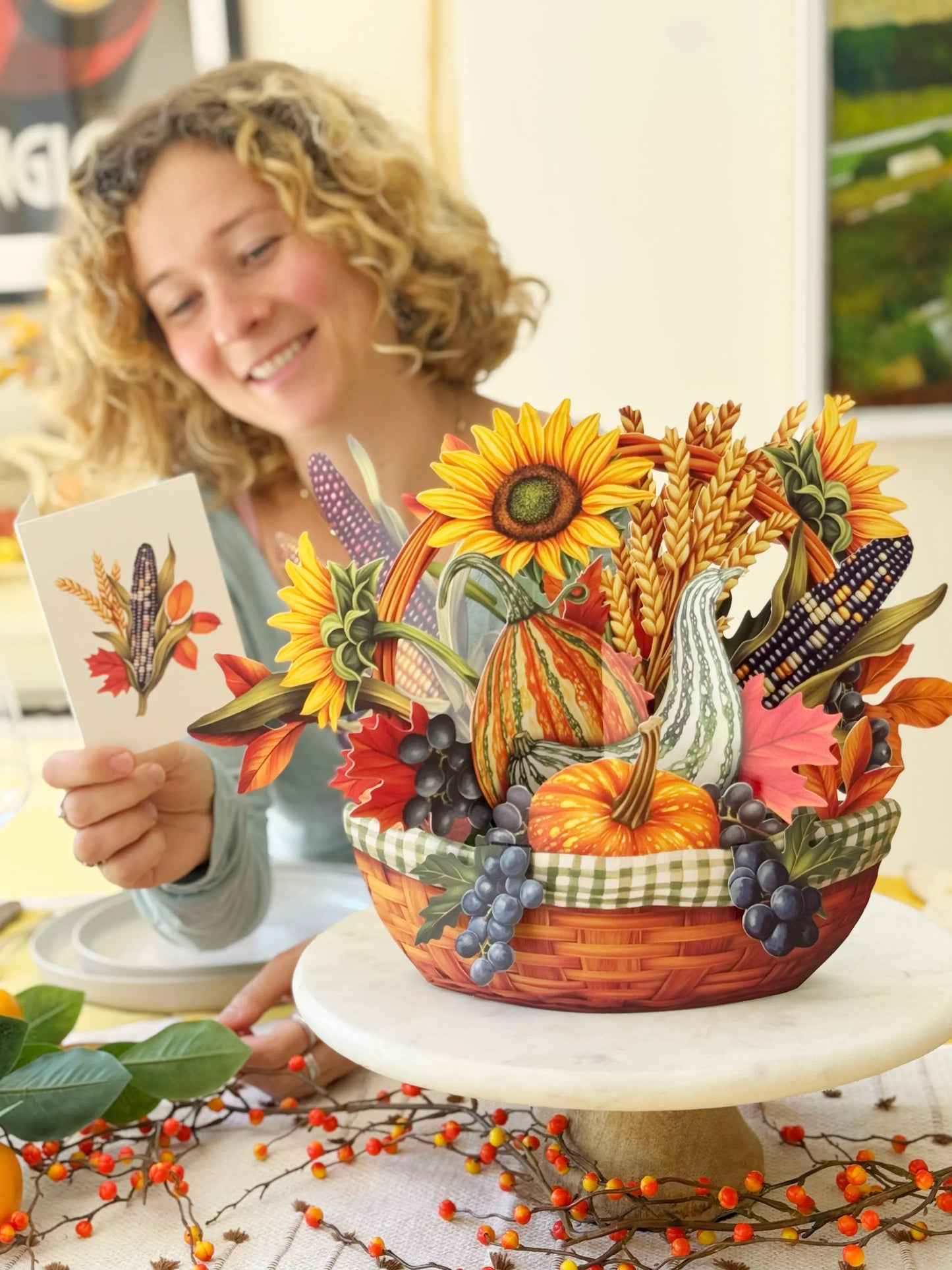Paper Bouquet - Golden Harvest - 14"