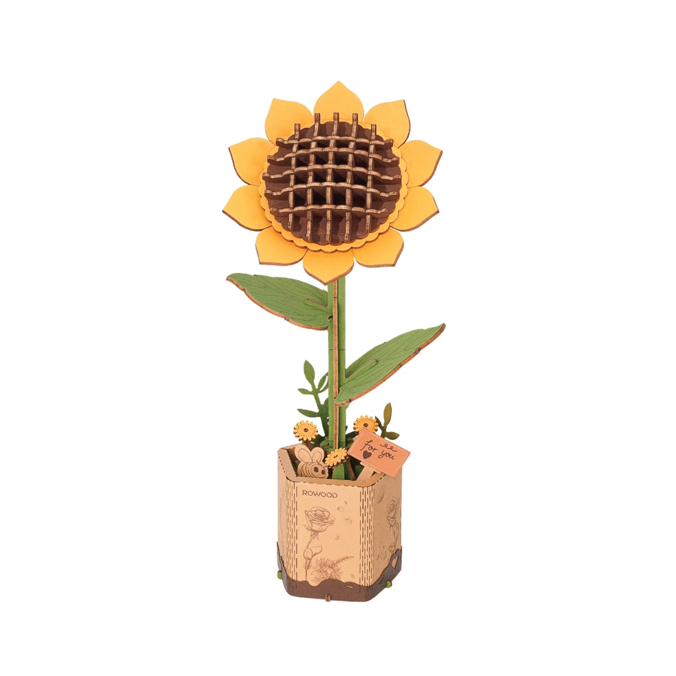 3D Wooden Puzzle - Flower - Sunflower