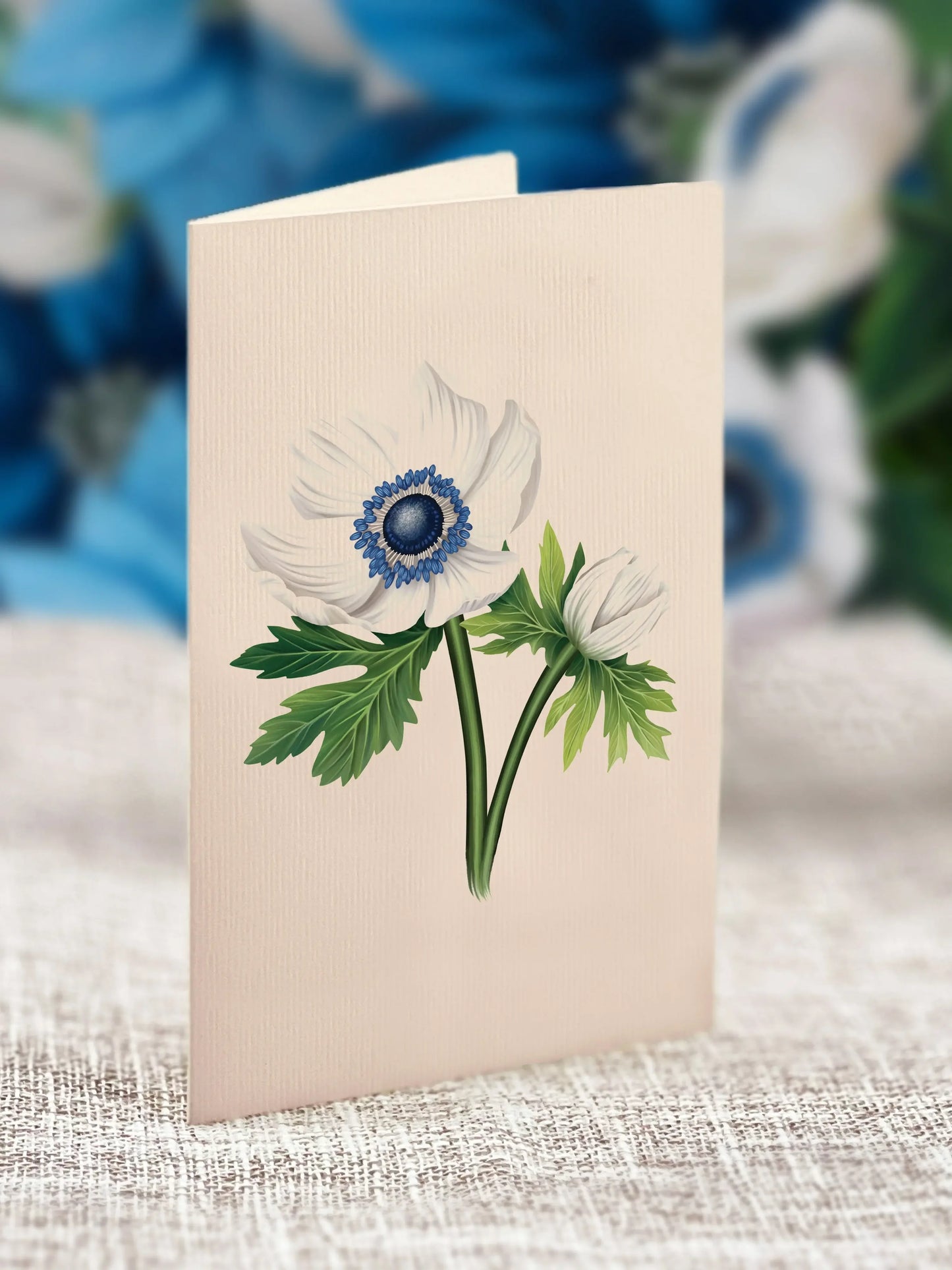 Paper Bouquet - Blue Poinsettia - 12"