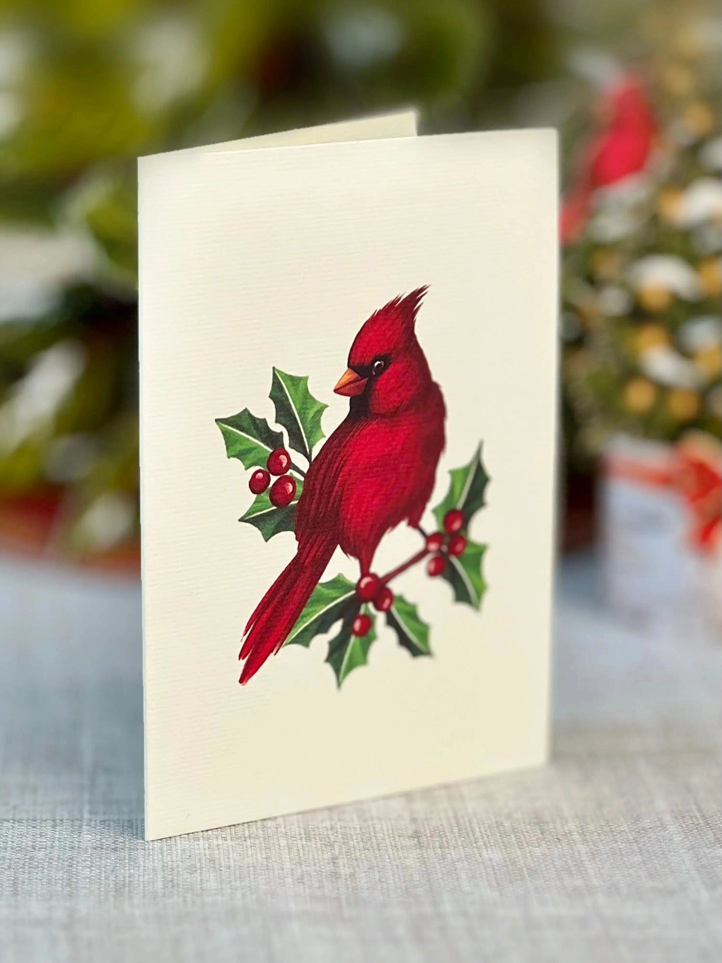 Mini Paper Bouquet - Cardinal Tree 6"