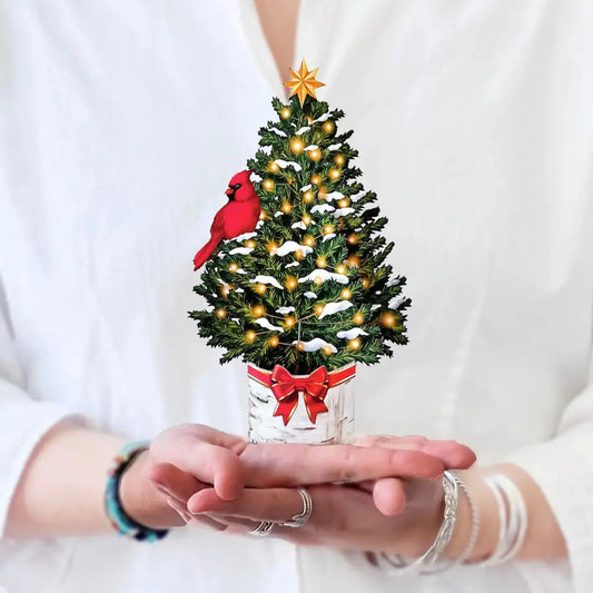 Mini Paper Bouquet - Cardinal Tree 6"