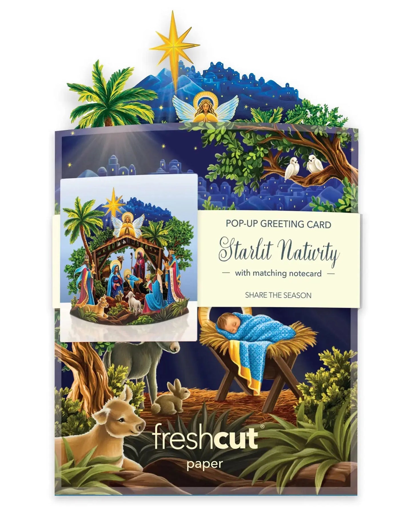 Mini Paper Bouquet - Starlit Nativity - 6"