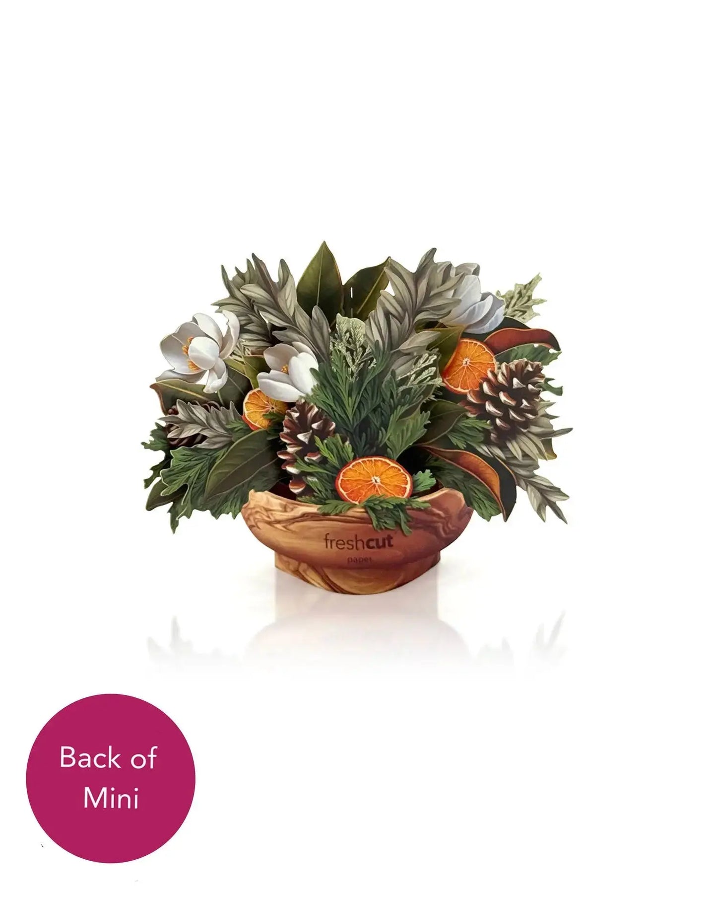 Mini Paper Bouquet - Winter Magnolia - 6"