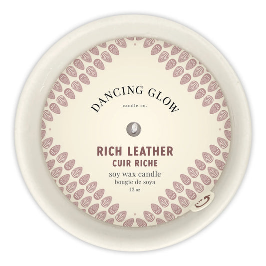 Candle - Rich Leather - 13oz