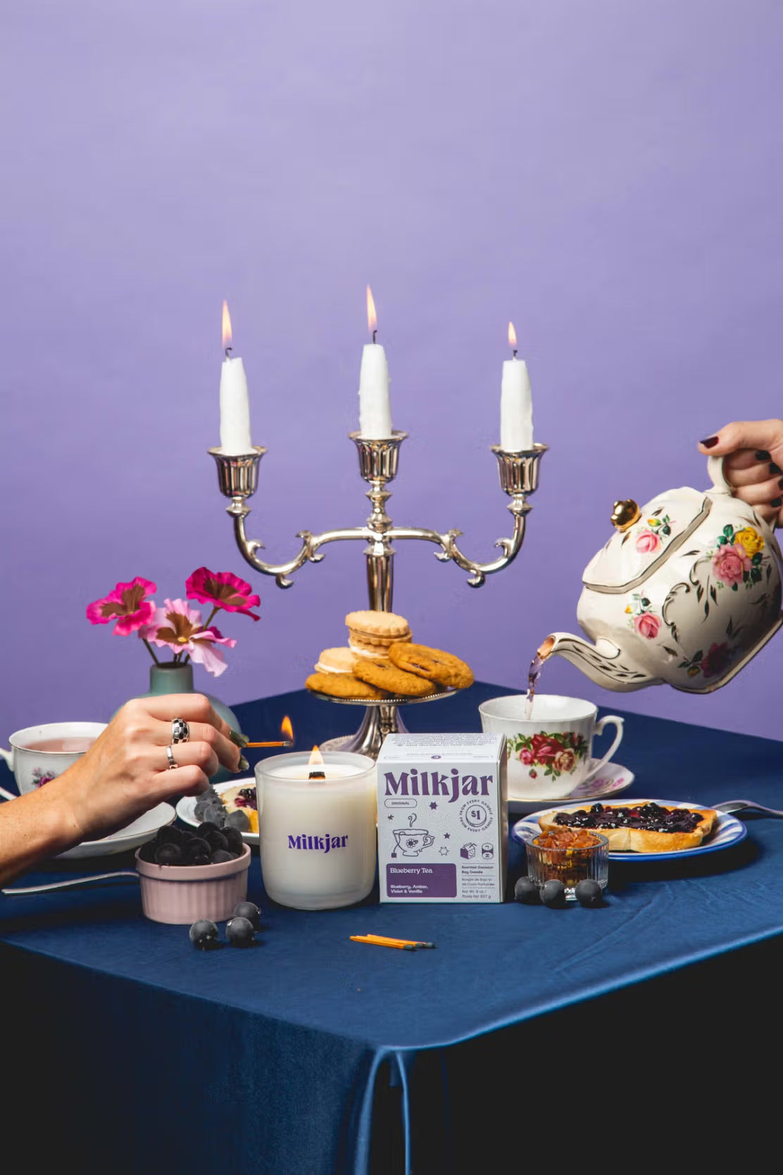 Candle - 8oz - Blueberry Tea