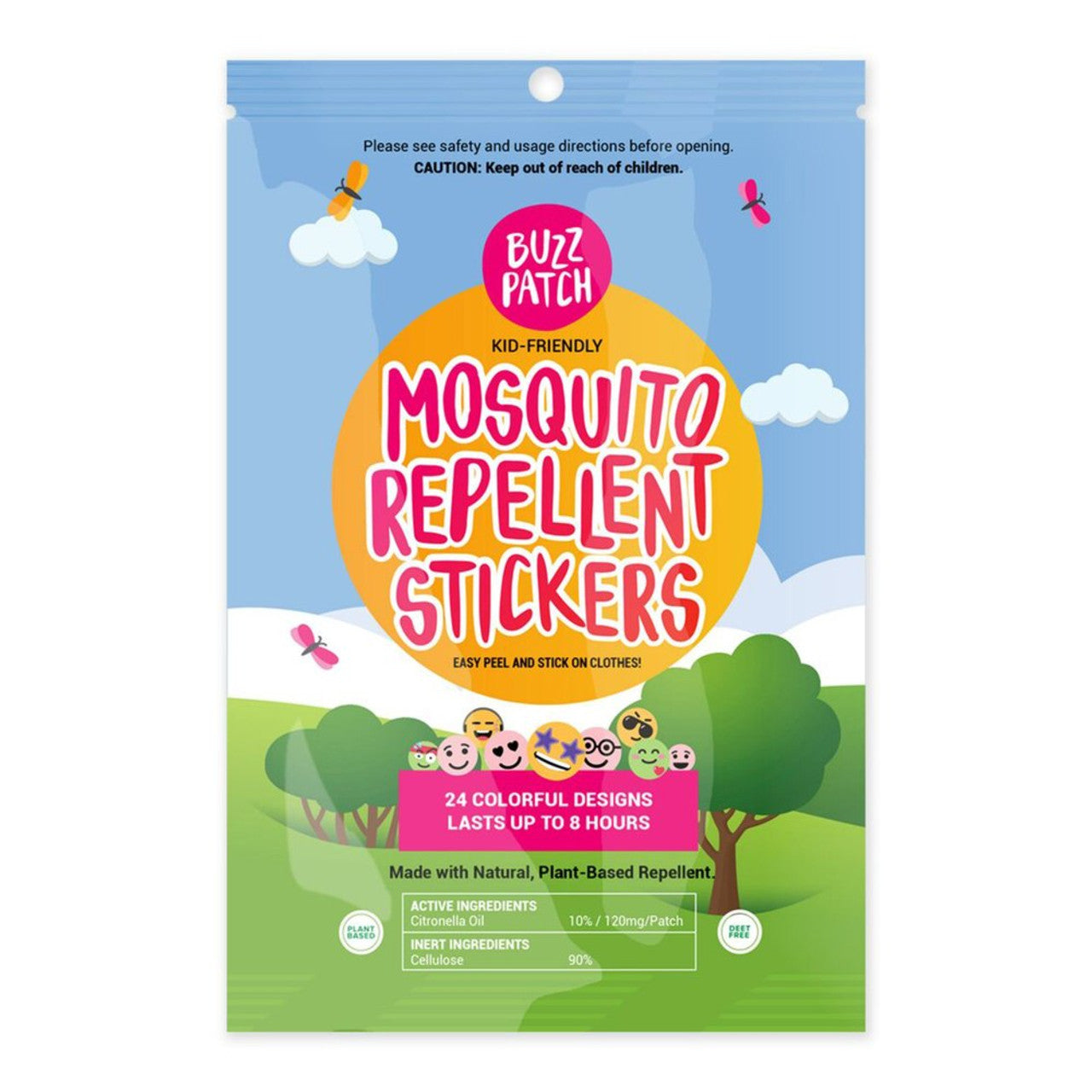 Bug Repellent Stickers - Buzzpatch - 24 Pack