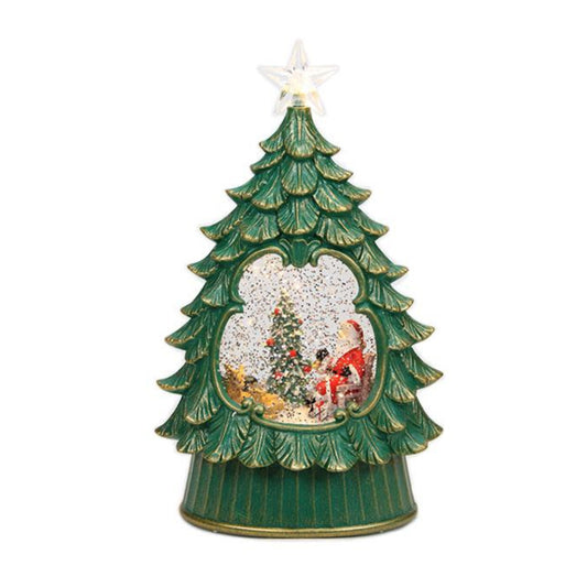 LED Lantern - Christmas Tree with Santa