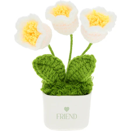 Gift Set - Mug & Crochet Flowers - Friends 13oz