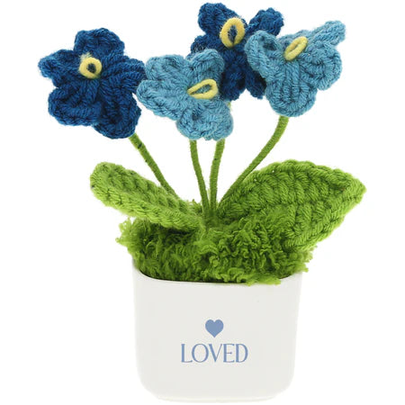 Gift Set - Mug & Crochet Flowers - Grateful & Blessed 13oz