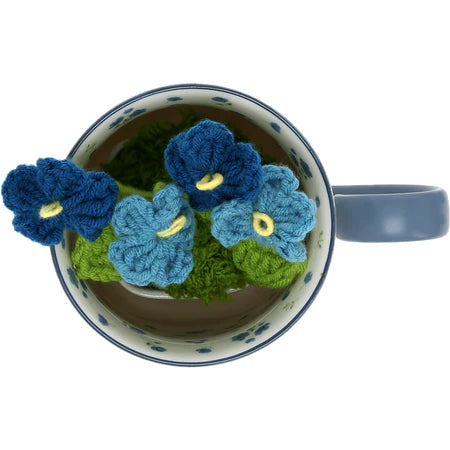 Gift Set - Mug & Crochet Flowers - Grateful & Blessed 13oz