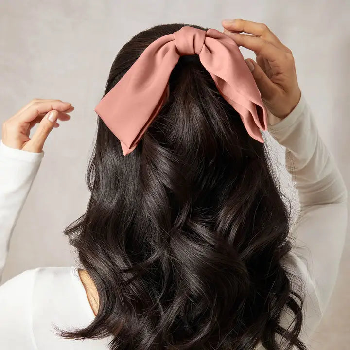 Hair Clip - Bow - Rosewood