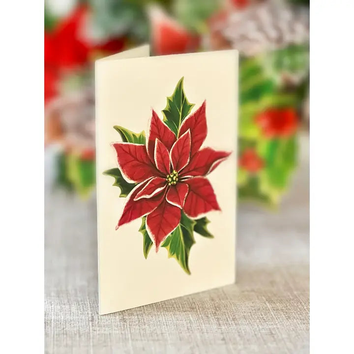 Paper Bouquet - Birch Poinsettia - 9.5"