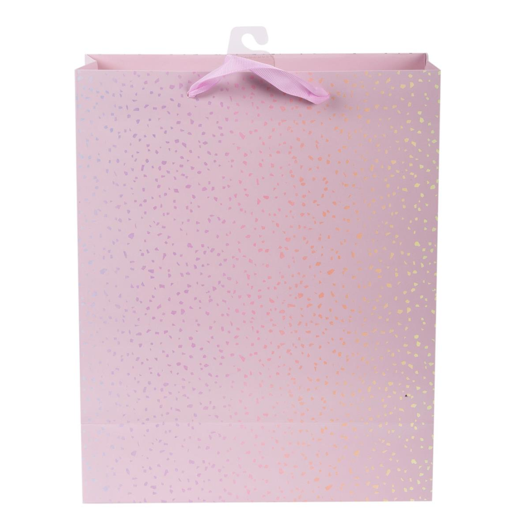Large Gift Bag - Pink Sparkle Celebrate - 12"