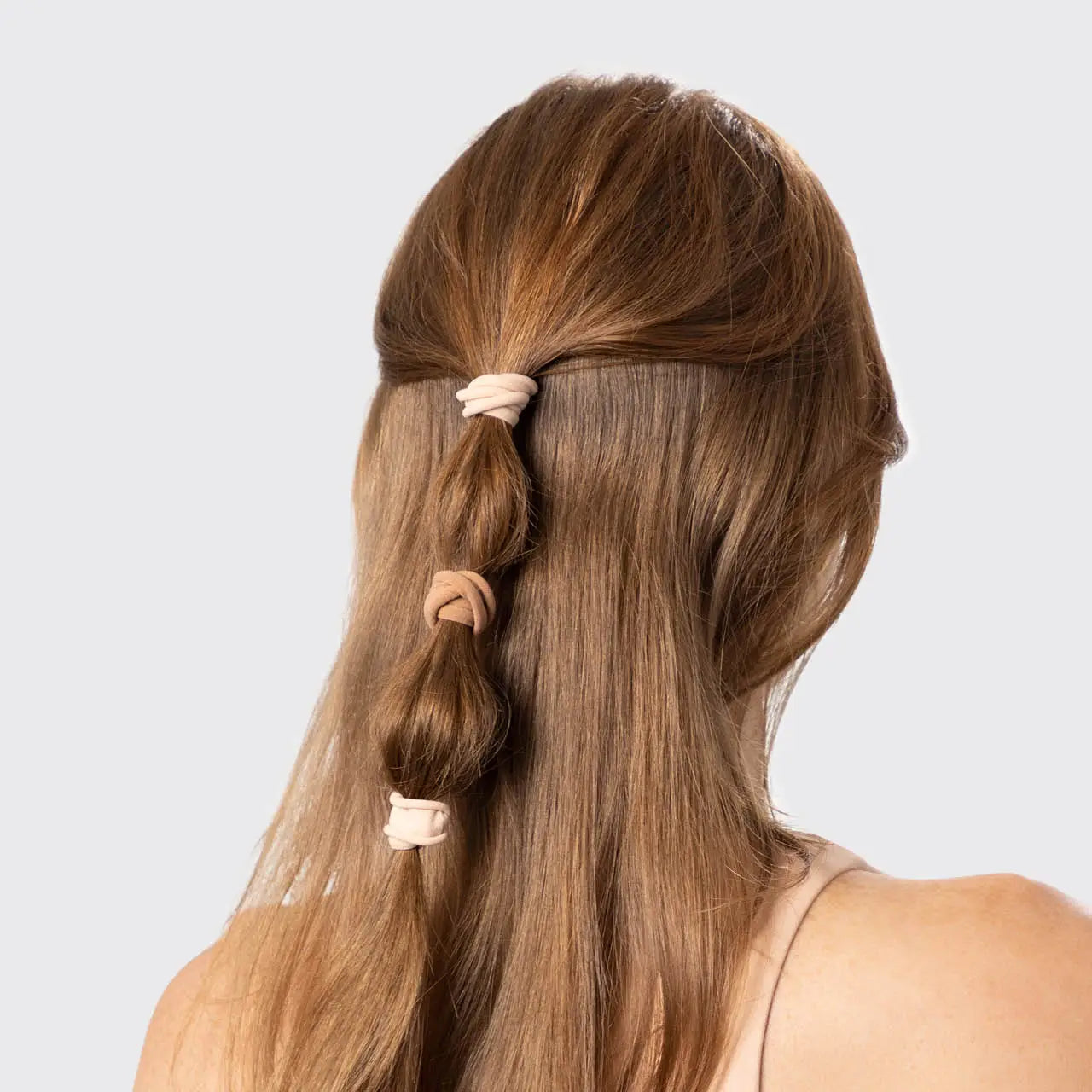 Hair Elastics - Nylon - Blush Set of 20
