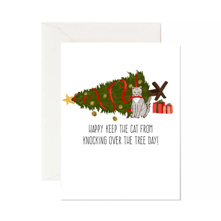 Card - Keep The Cat From Knocking The Tree Down