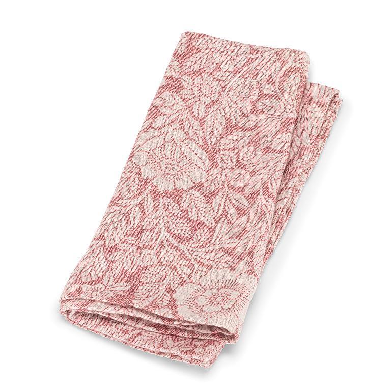 Napkin - Stonewashed Cotton - Rose Jacquard