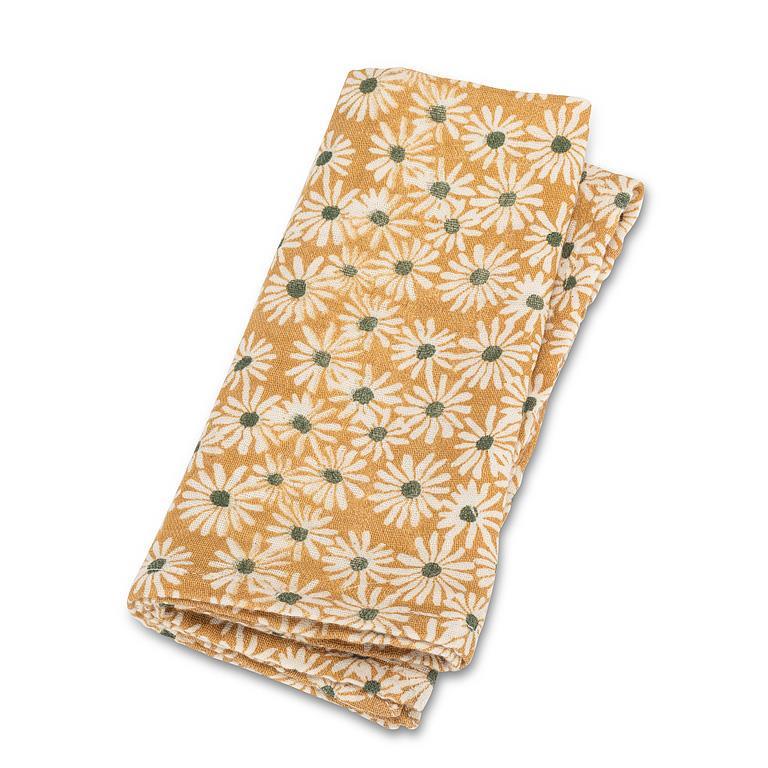 Napkin - Stonewashed Cotton - Yellow Daisy