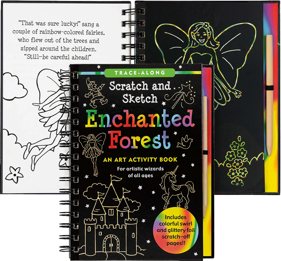 Book - Scratch & Sketch - Enchanted Forest