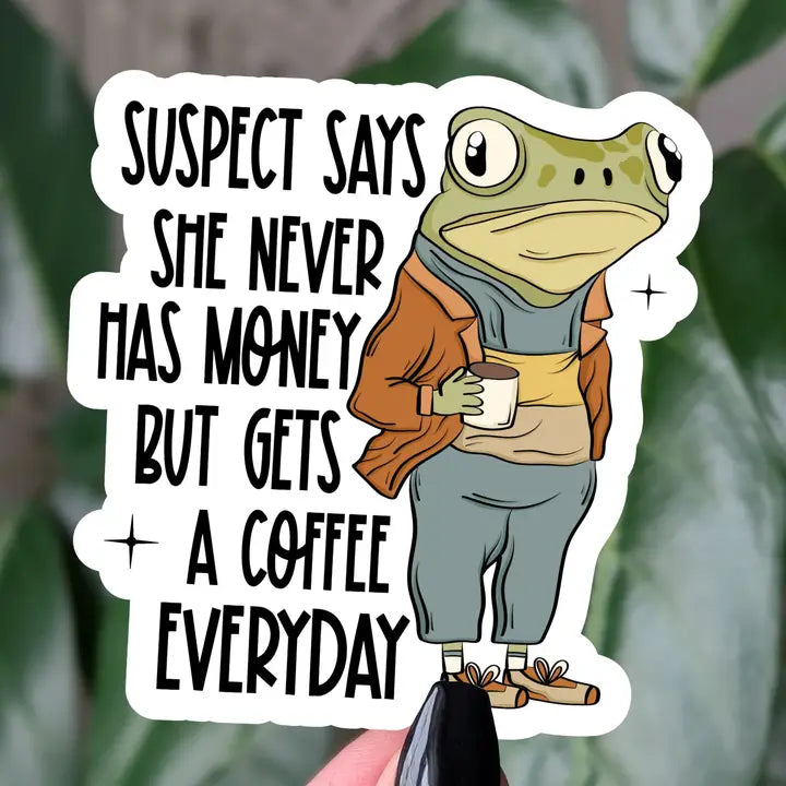 Sticker - Frog - Suspect Says