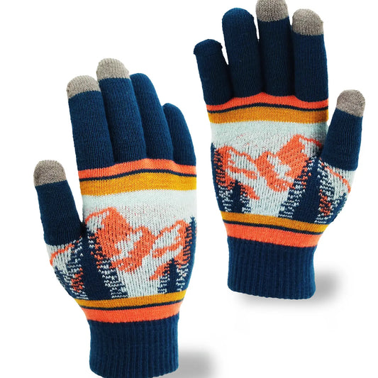 Gloves - Peaks of Fire - Navy