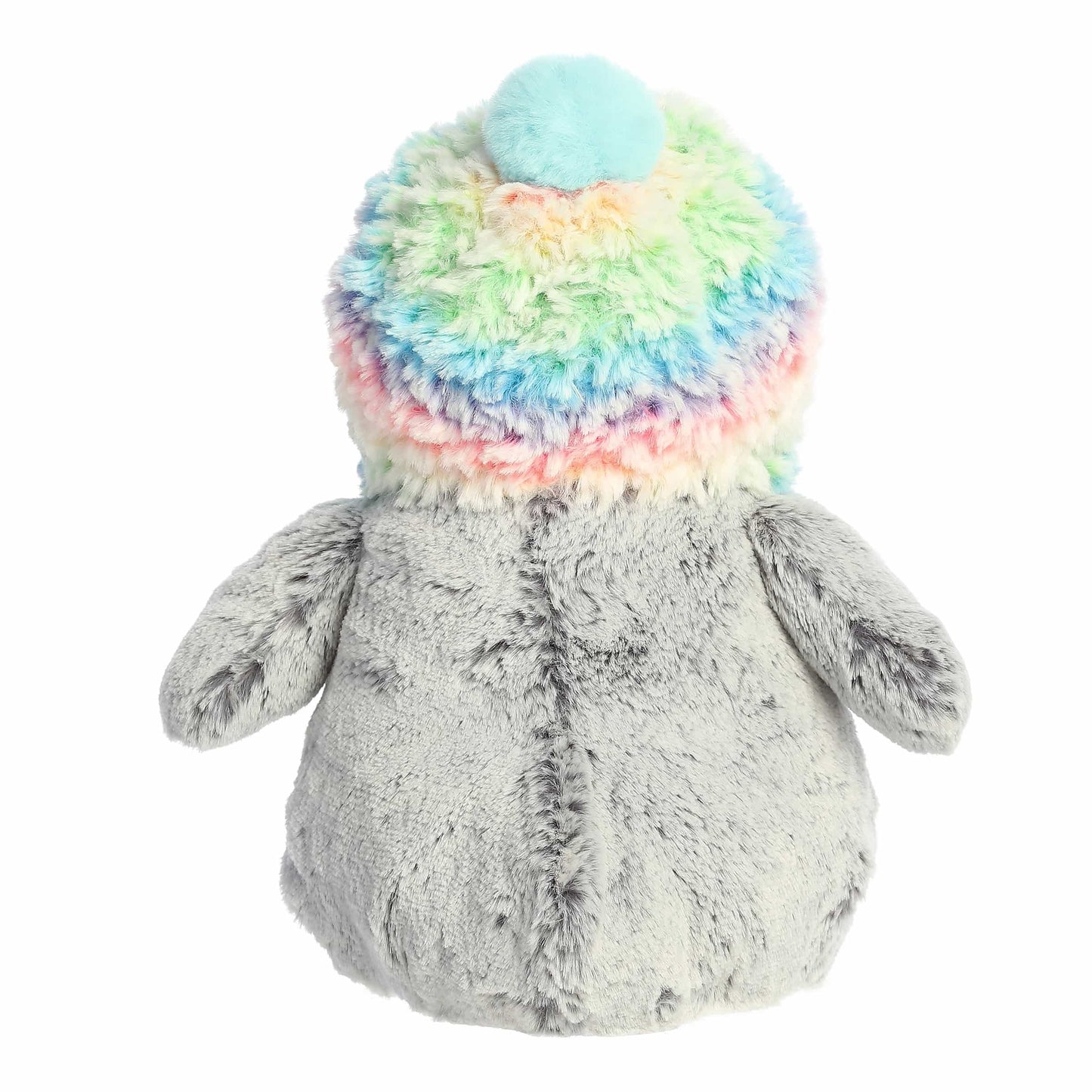 Stuffy - PomPom Penguin - 9" Rainbow Beanie