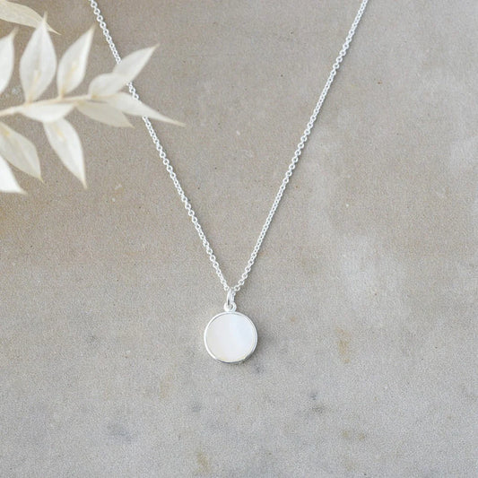 Necklace - Alluring Mother of Pearl - Silver