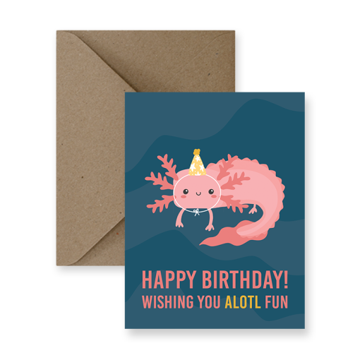 Card - Alotl Fun Birthday