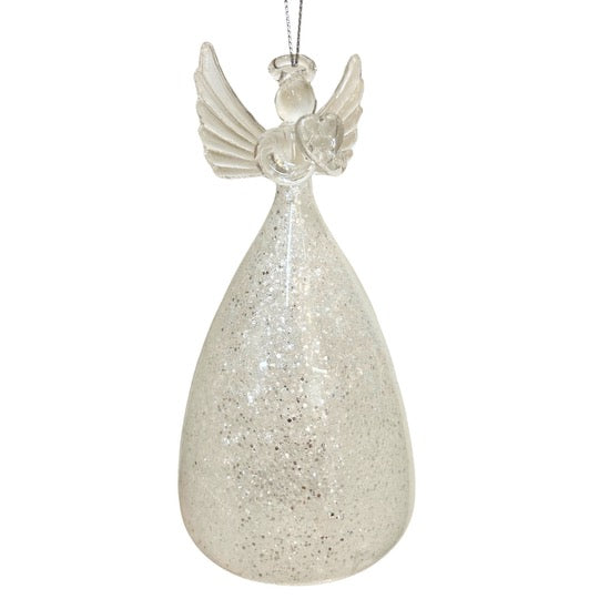 Ornament - LED Silver Angel - 5.5"