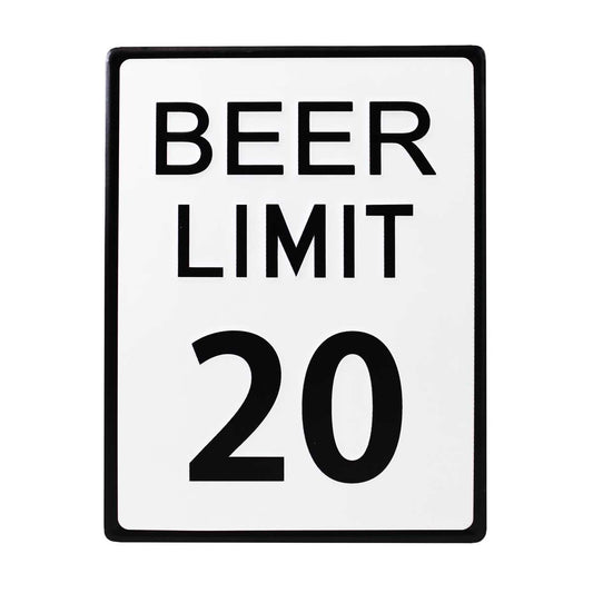 Sign - Beer Limit 20