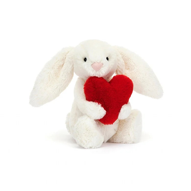 Jellycat - Bashful Bunny Small - Red Love Heart