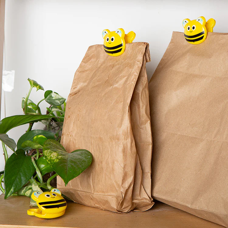 Bag Clips - Bee - Set of 6