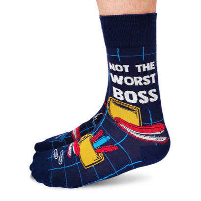 Socks - Large Crew - Not The Worst Boss