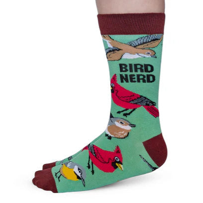 Socks - Small Crew - Bird Nerd