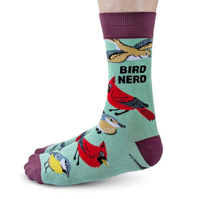 Socks - Large Crew - Bird Nerd