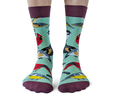 Socks - Large Crew - Bird Nerd