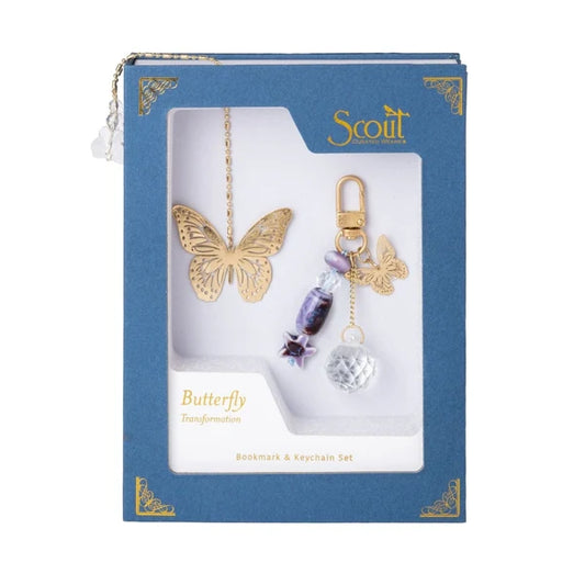 Bookmark & Keychain Set - Butterfly Transformation