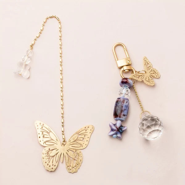 Bookmark & Keychain Set - Butterfly Transformation