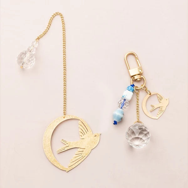 Bookmark & Keychain Set - Swallow/Loyalty